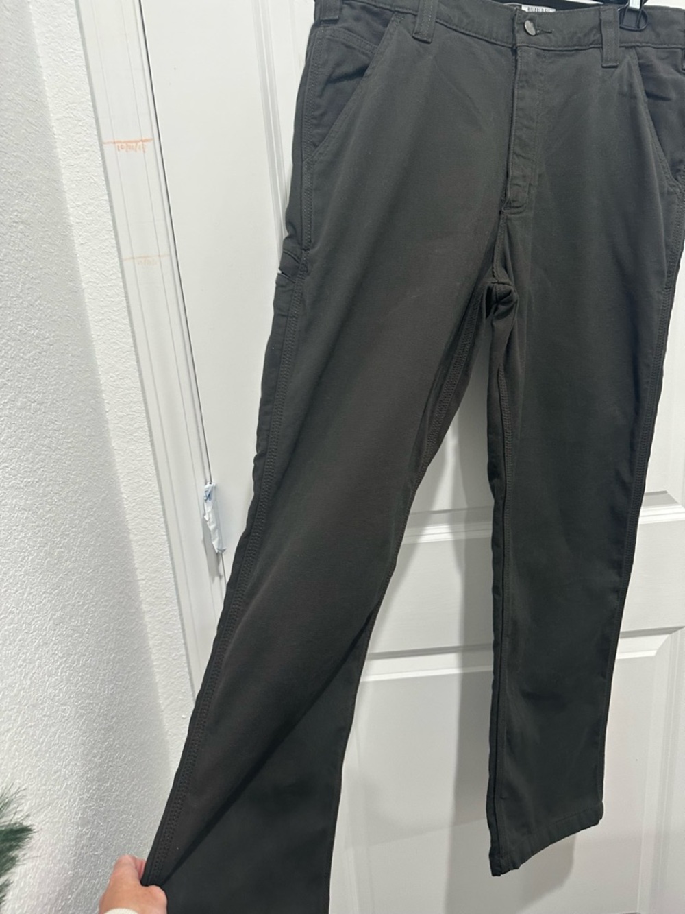 Carhartt Rugged Flex Relaxed Fit Lined Utility Work Pant Men's Dark Gray Chinos